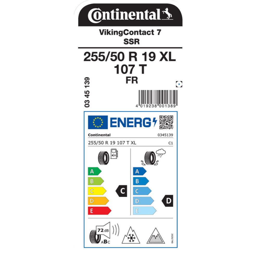 Continental VikingContact 7 255/50 R19 107T XL FR SSR kitkarengas