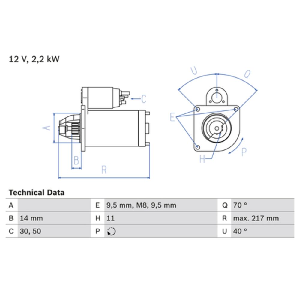 Startmotor 13-00152