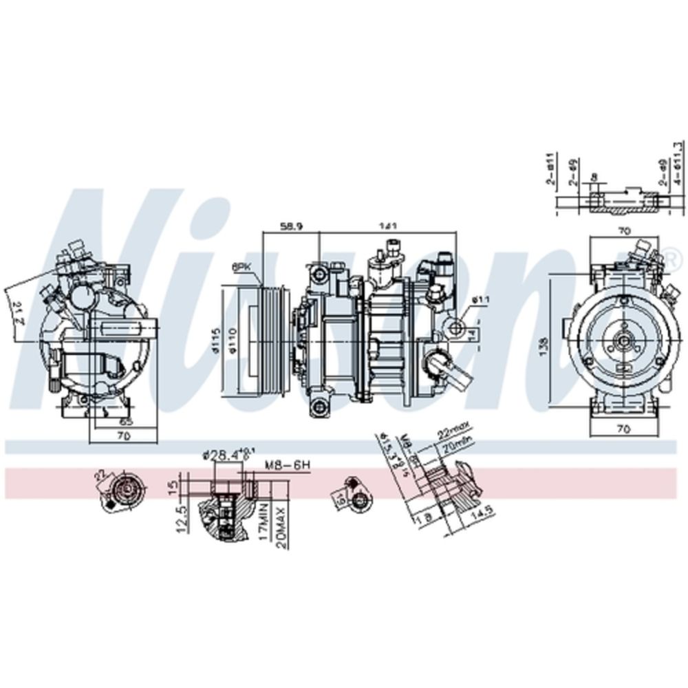 Ilmastointilaitteen kompressori 30-05096