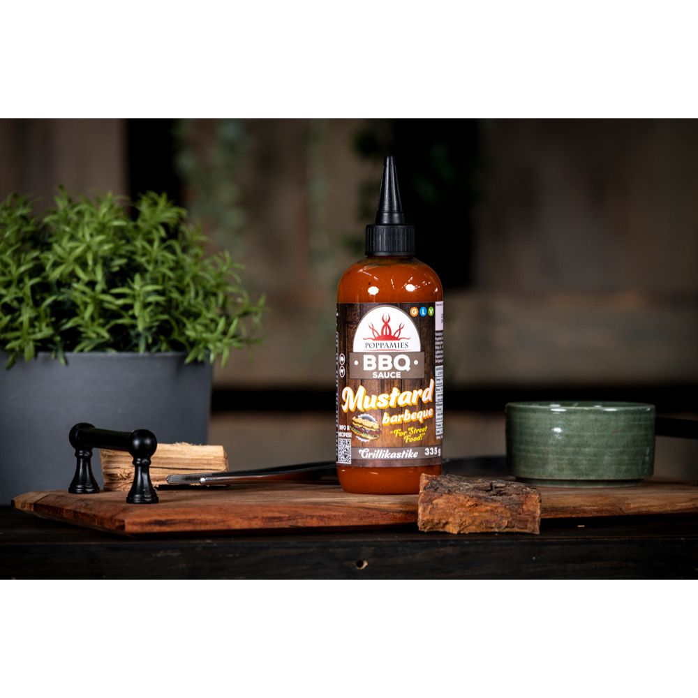 Poppamies BBQ Sauce Mustard grillsås 335 g