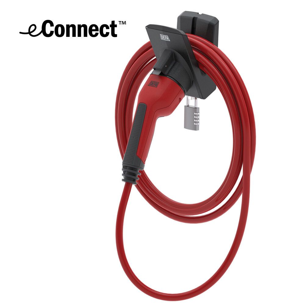 Defa eConnect Docking sähköauton latauskaapelin seinäteline
