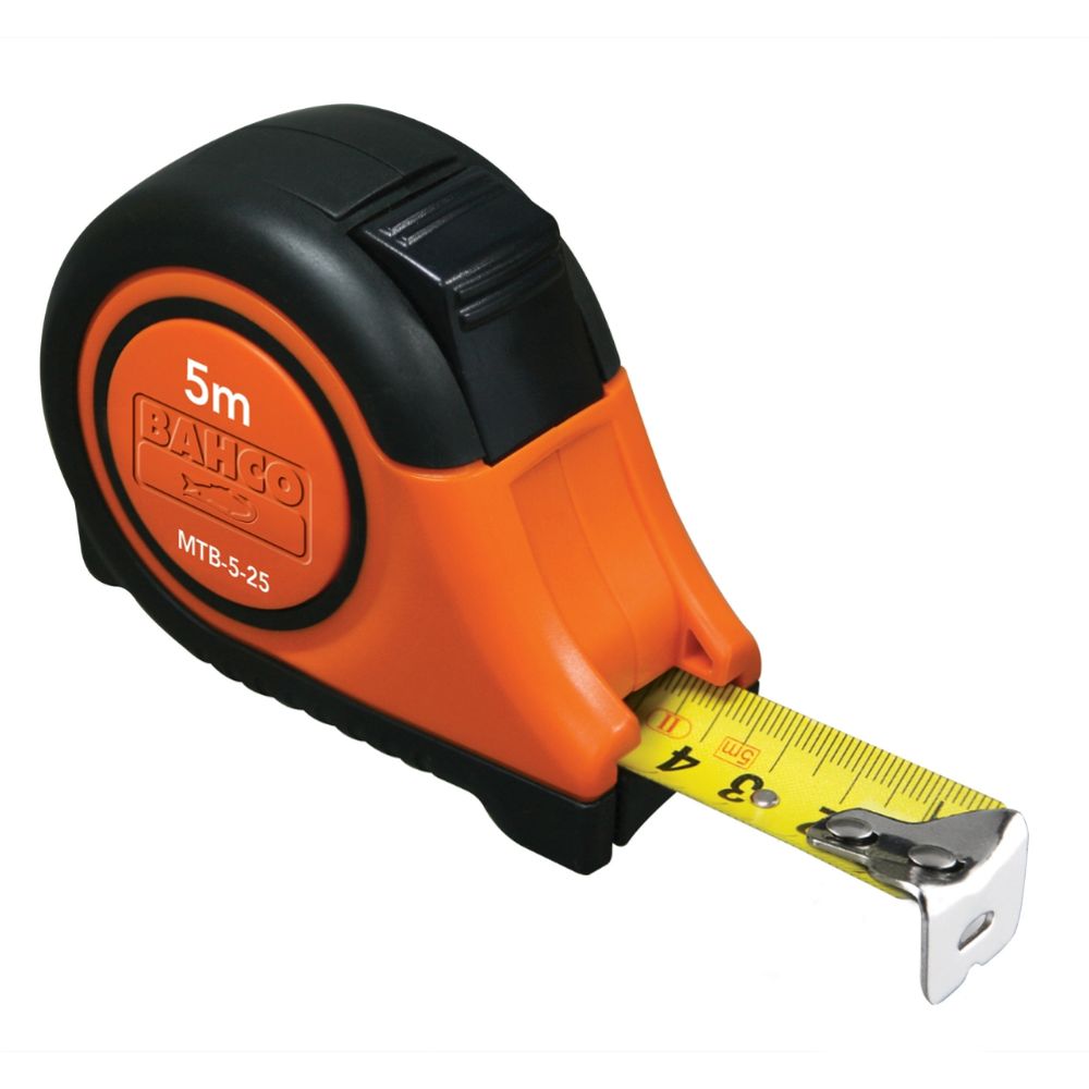 Bahco MTB-8-25 Rullmåttband 25 mm 8 m