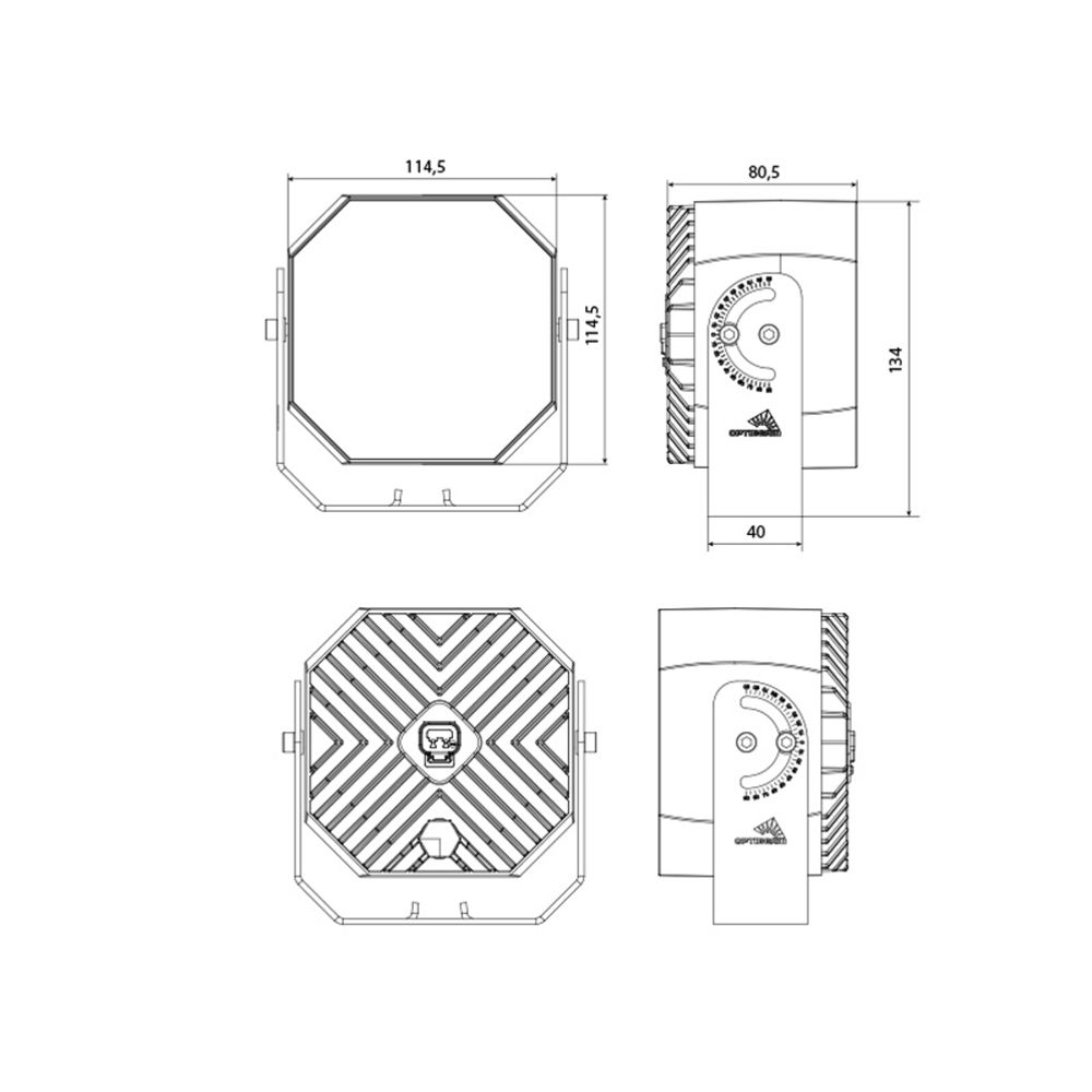 Optibeam OctaX 6.0 ambient LED-työvalo