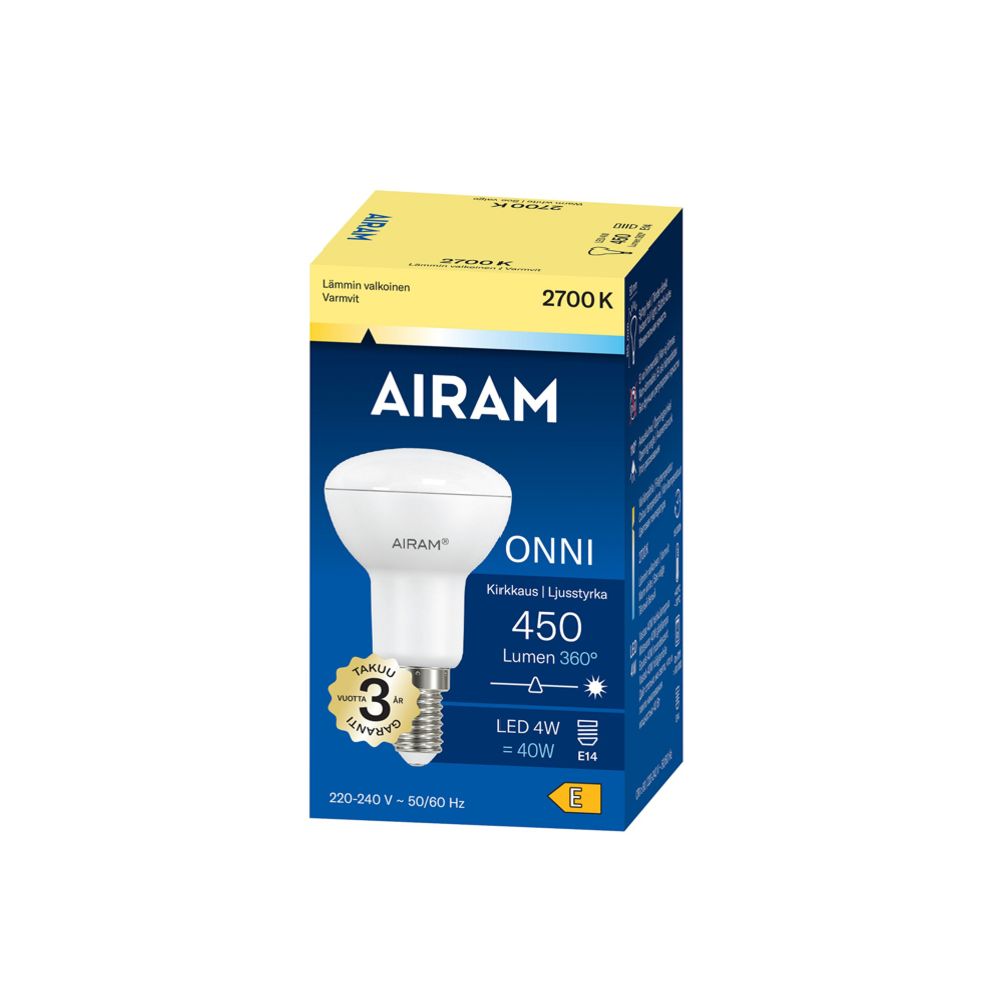 Airam LED-spotlight E14 4 W 2700 K 450 lm