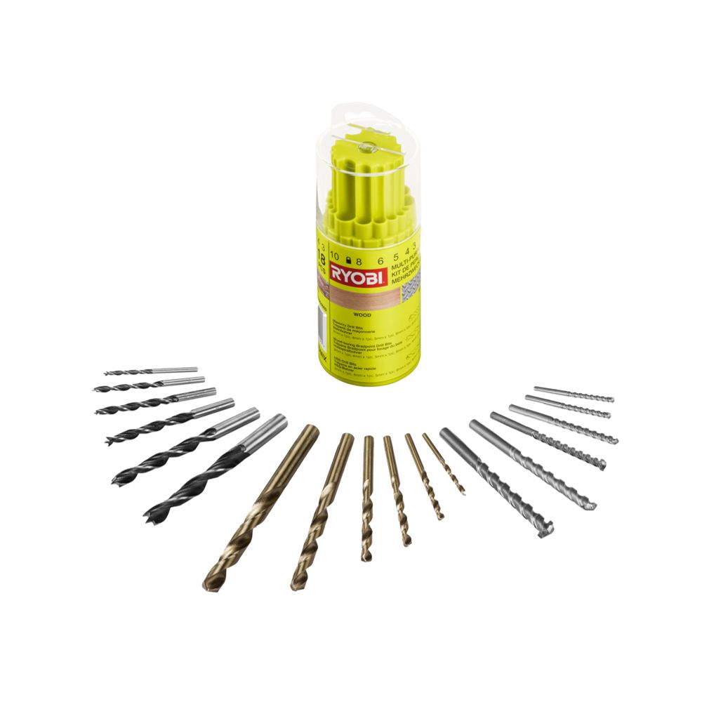 Ryobi RAK18DMIX poranteräsarja 18 kpl