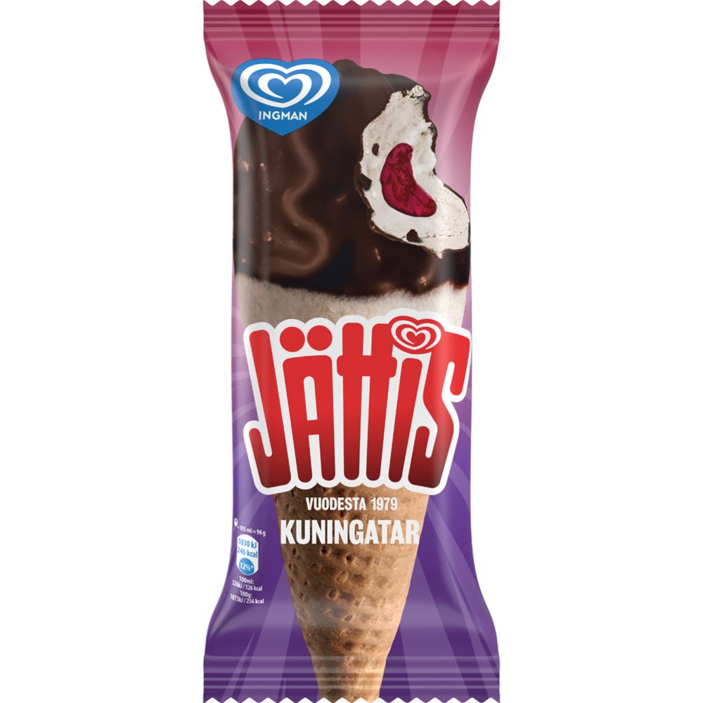 Jättis Kuningatar Jäätelötuutti 195 ml / 96 g