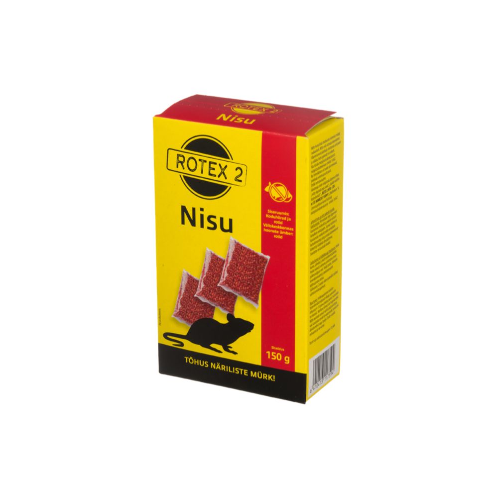 Rotex-2 hiire- ja rotimürk, teravili, 3 x 50 g