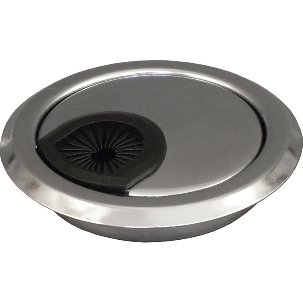 Pisla kaapelin läpivienti, kromi Ø 60 mm
