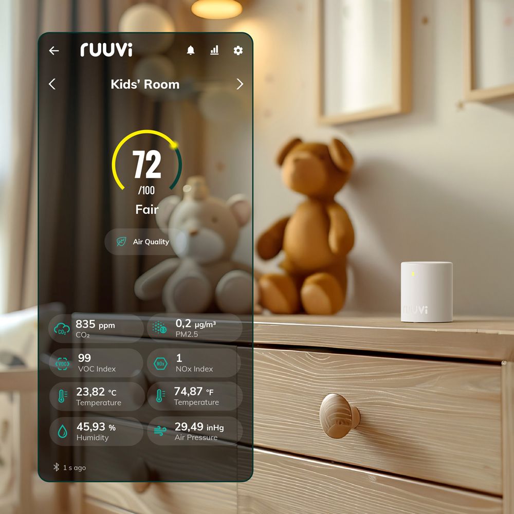 Ruuvi Air ilmanlaatumittari