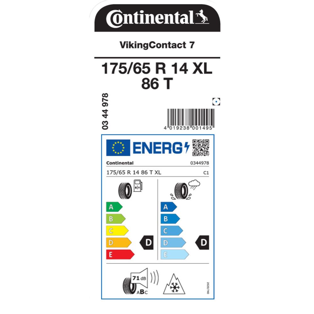 Continental VikingContact 7 175/65 R14 XL 86T -kitkarengas