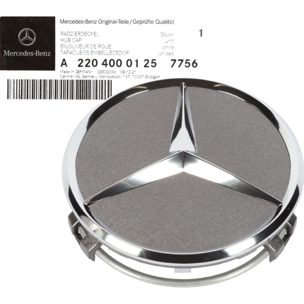 Veljekapsel Mercedes Himalaya hall  Ø 75 mm originaal