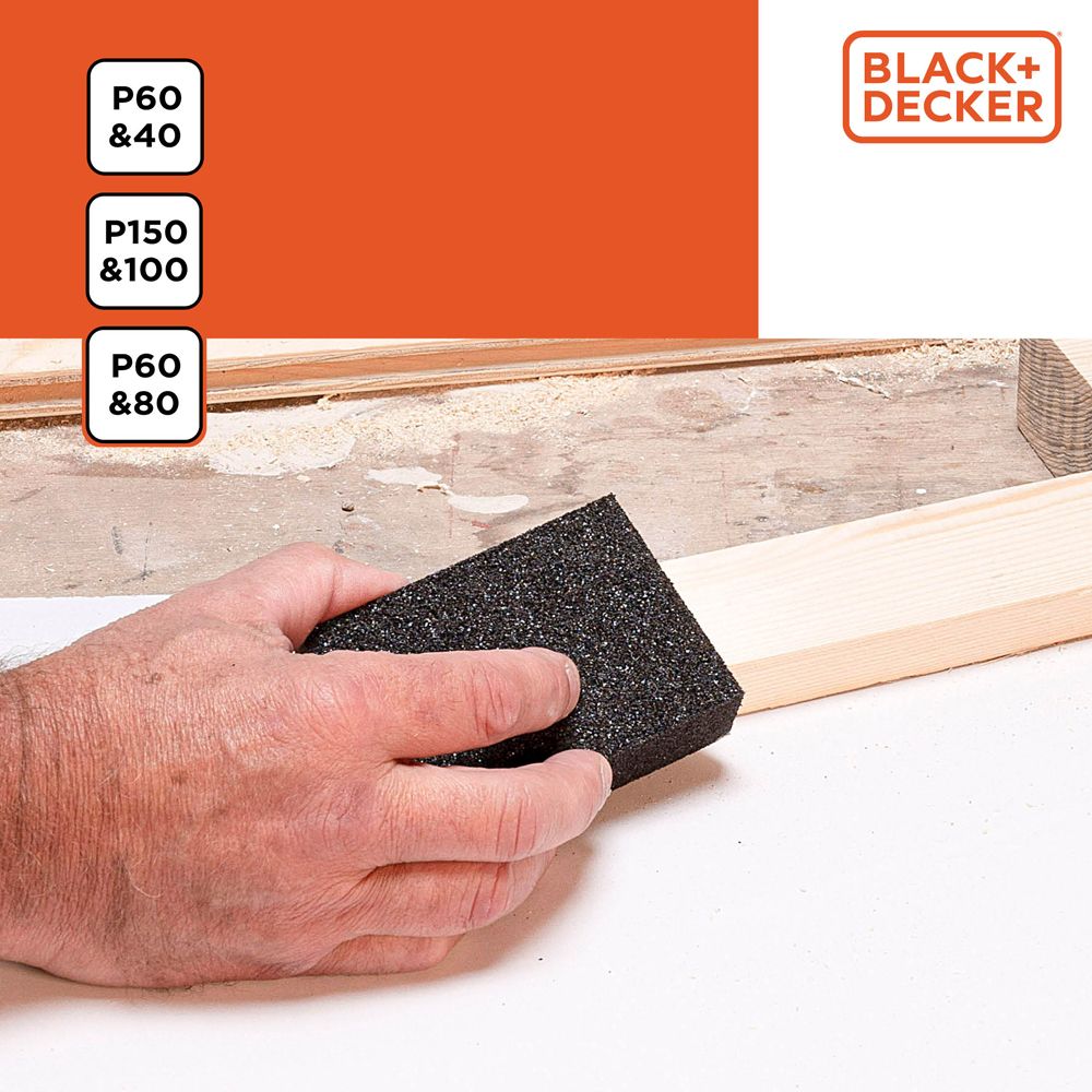 BLACK+DECKER lihvimisklots, 3 tk