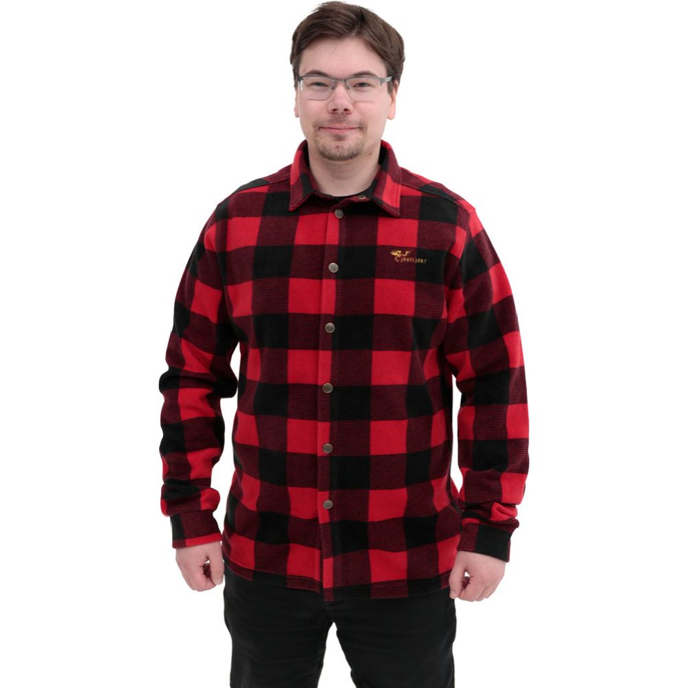 JahtiJakt Lumber fleeceskjorta röd/svart