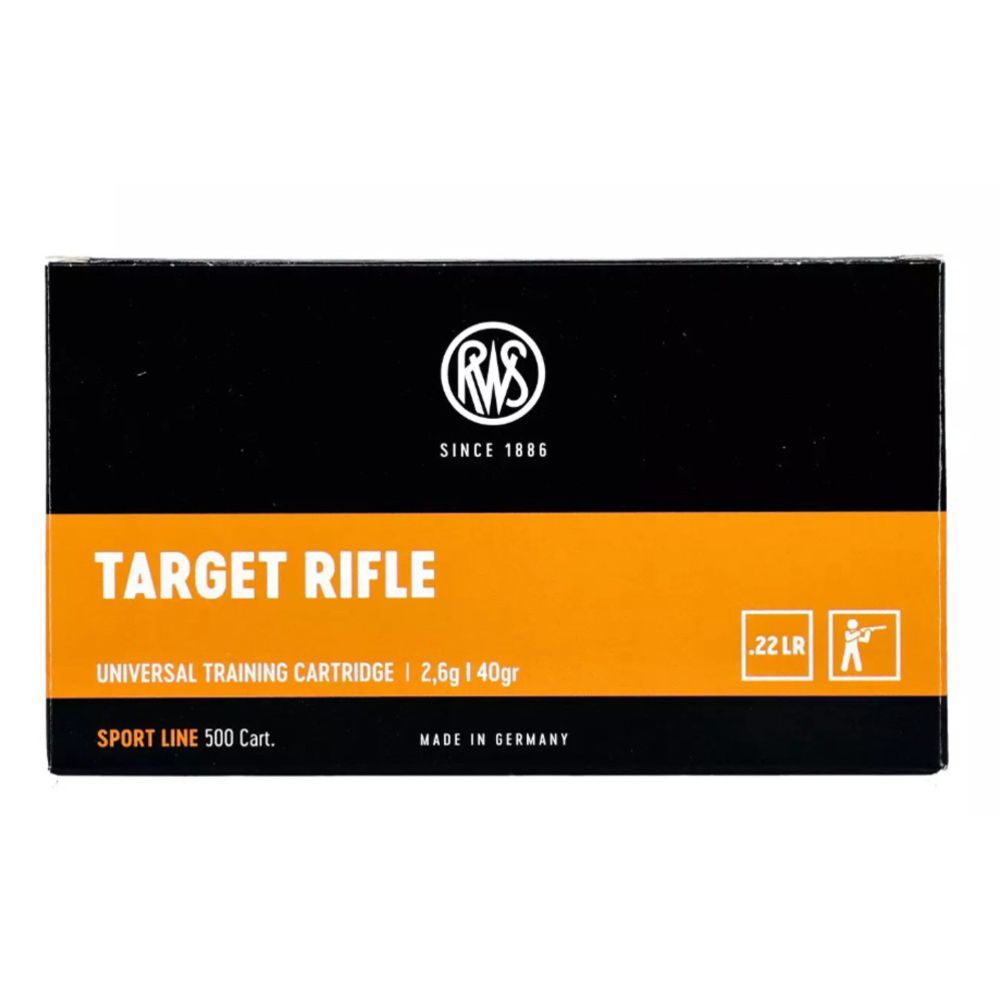 RWS Target Rifle .22 LR 2.6 g/40 gr LRN 330 m/s 50 kpl
