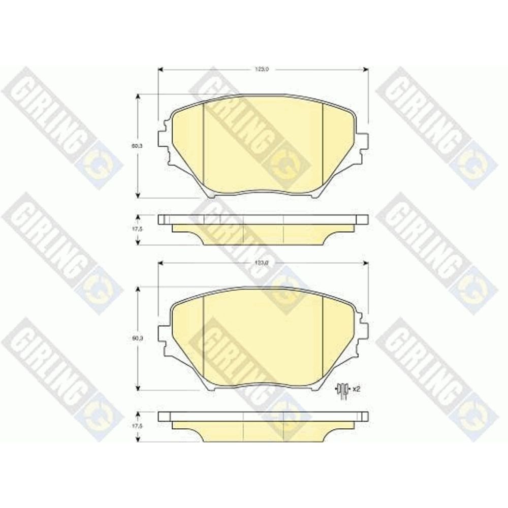 Piduriklotside komplekt 97-22590