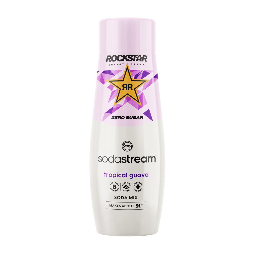 SodaStream Rockstar Energy Guava Zero energiajuomatiiviste 440 ml