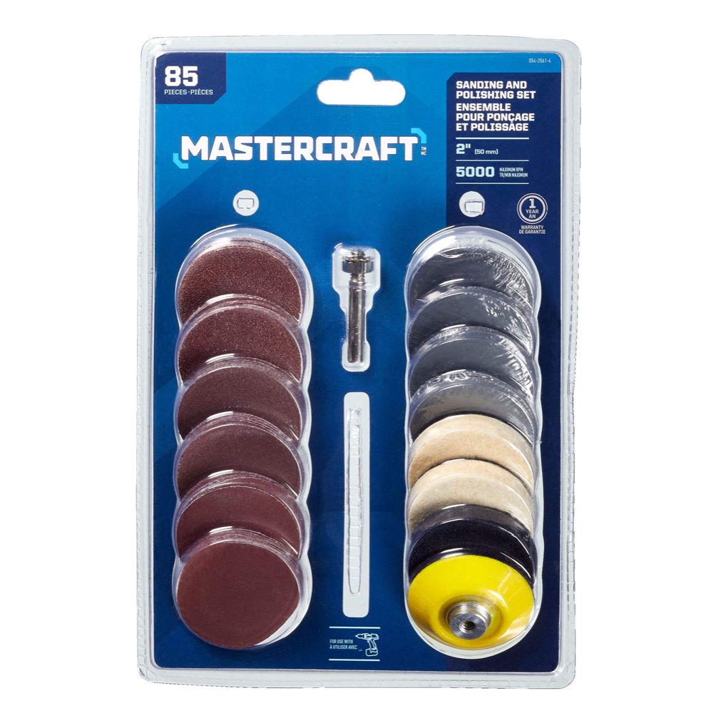 Mastercraft slip- och poleringskit, 85 delar