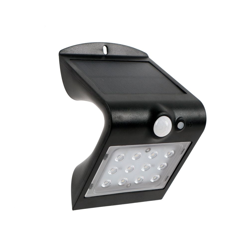 Solar Energie "Butterfly" aurinkokennovalaisin liiketunnistimella 220 lm musta