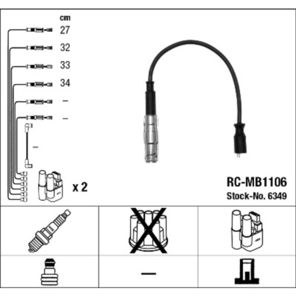 Süütejuhtmete komplekt 11-2093