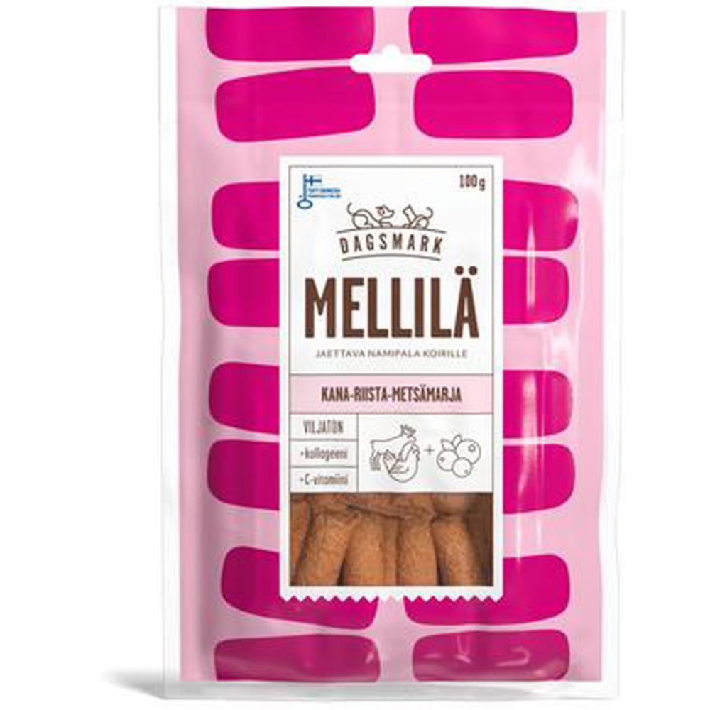 Dagsmark Mellilä Kana-Riista-Metsämarja Jaettava Nami Koiralle 100 g