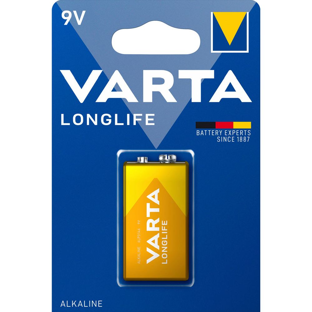 Varta Longlife 9V batteri 1 st.