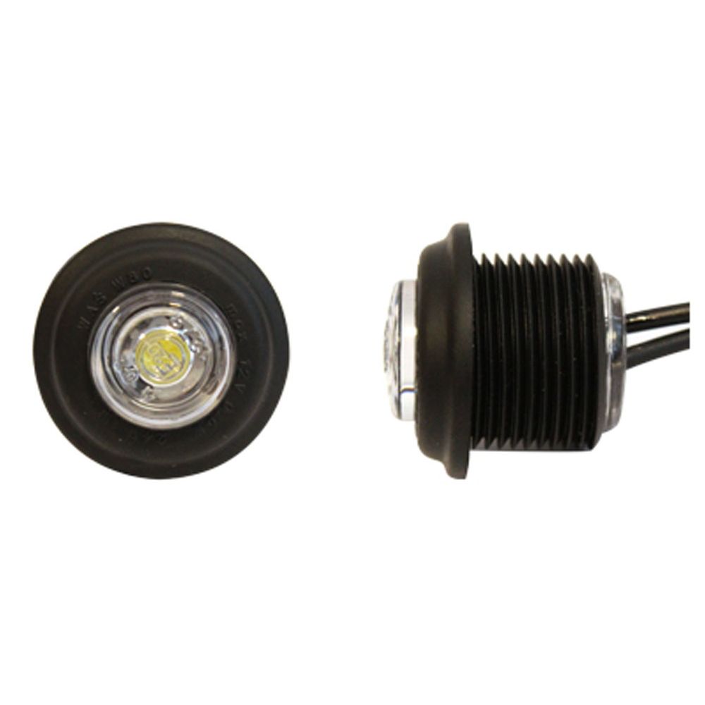 LED-äärivalo 12/24V ø29mm valkoinen/kirkas