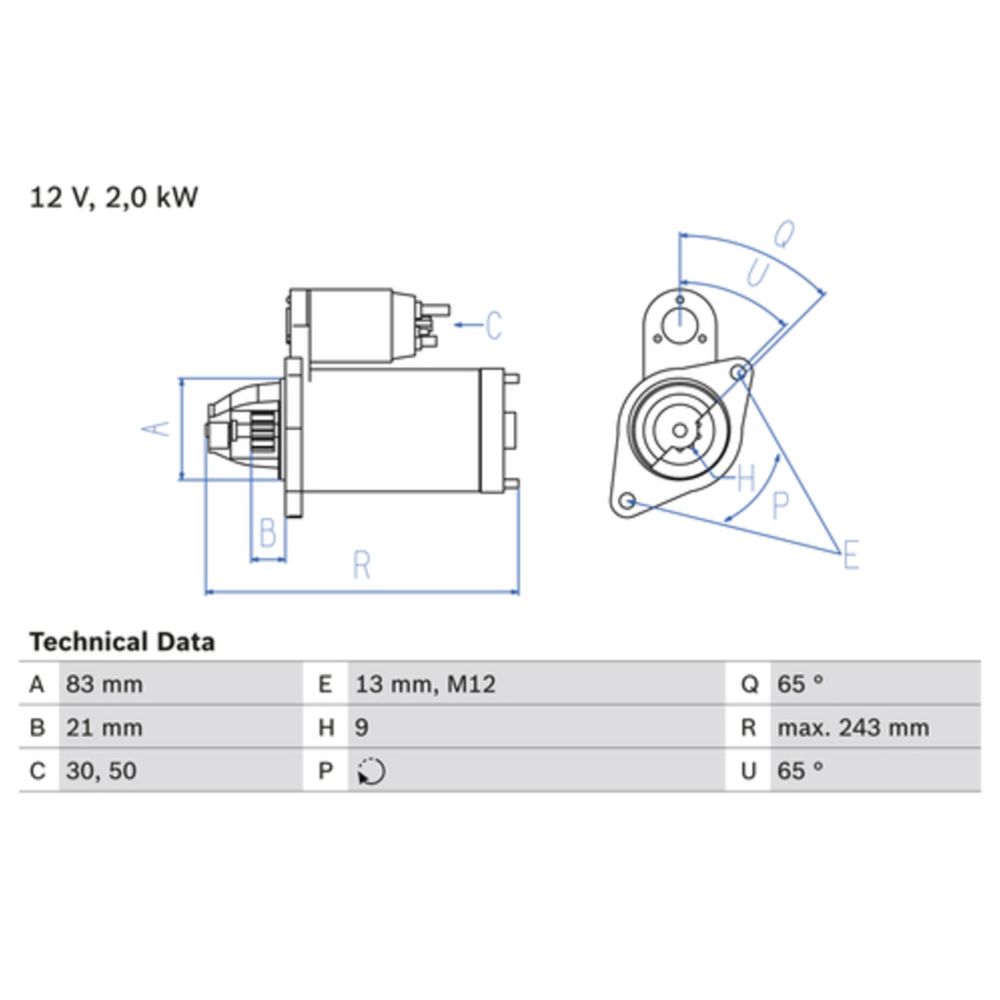 Startmotor 13-2731