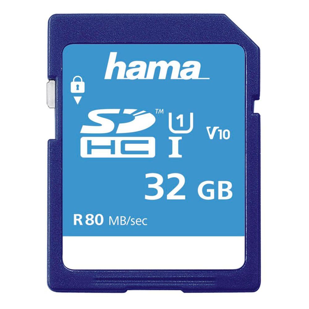 Hama SDHC minneskort 32 GB Class 10 UHS-I 80 MB/s