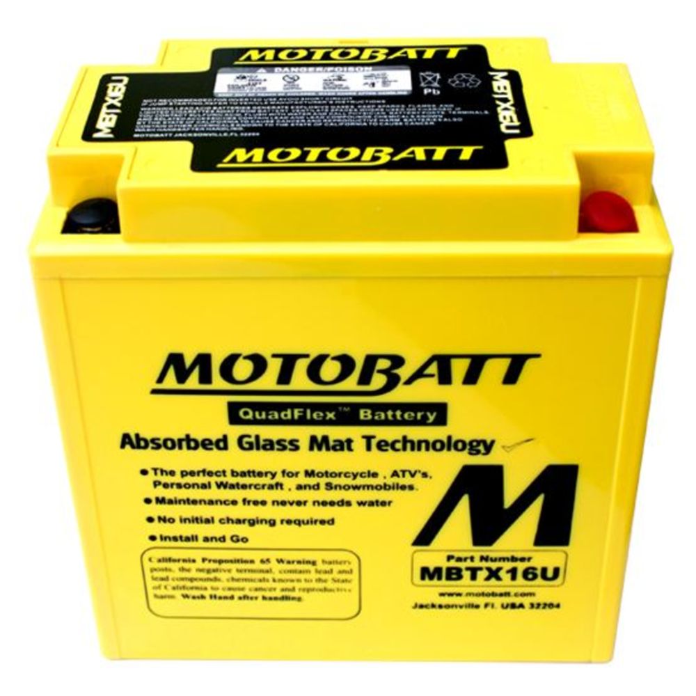 Motobatt MC-batteri 12 V 19 Ah MBTX16U