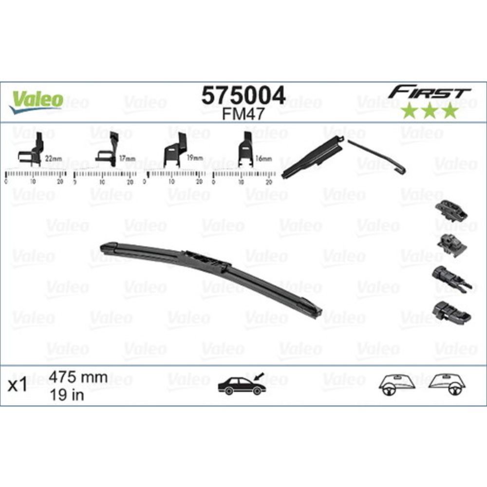 Valeo First MultiConnection FM47 pyyhkijänsulka 47 cm