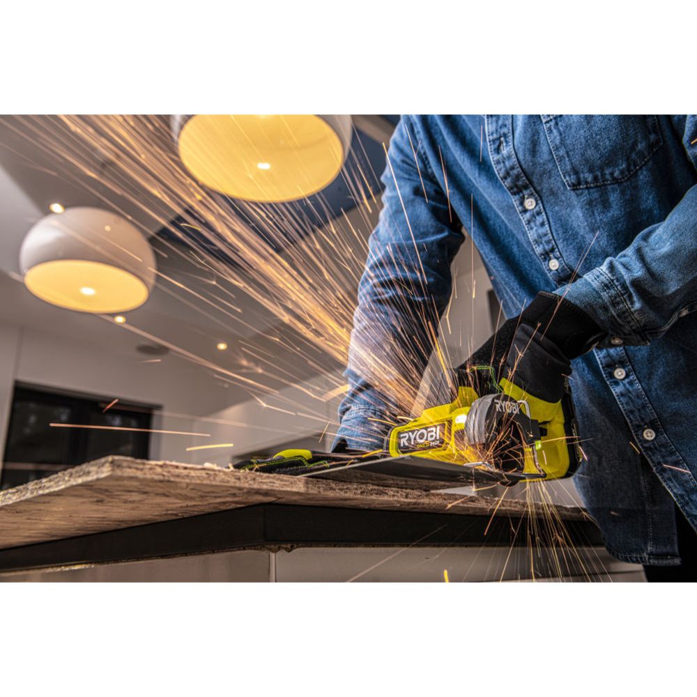 Ryobi ONE+ HP kapmaskin/vinkelslip 76 mm RCT18C-0 utan batteri