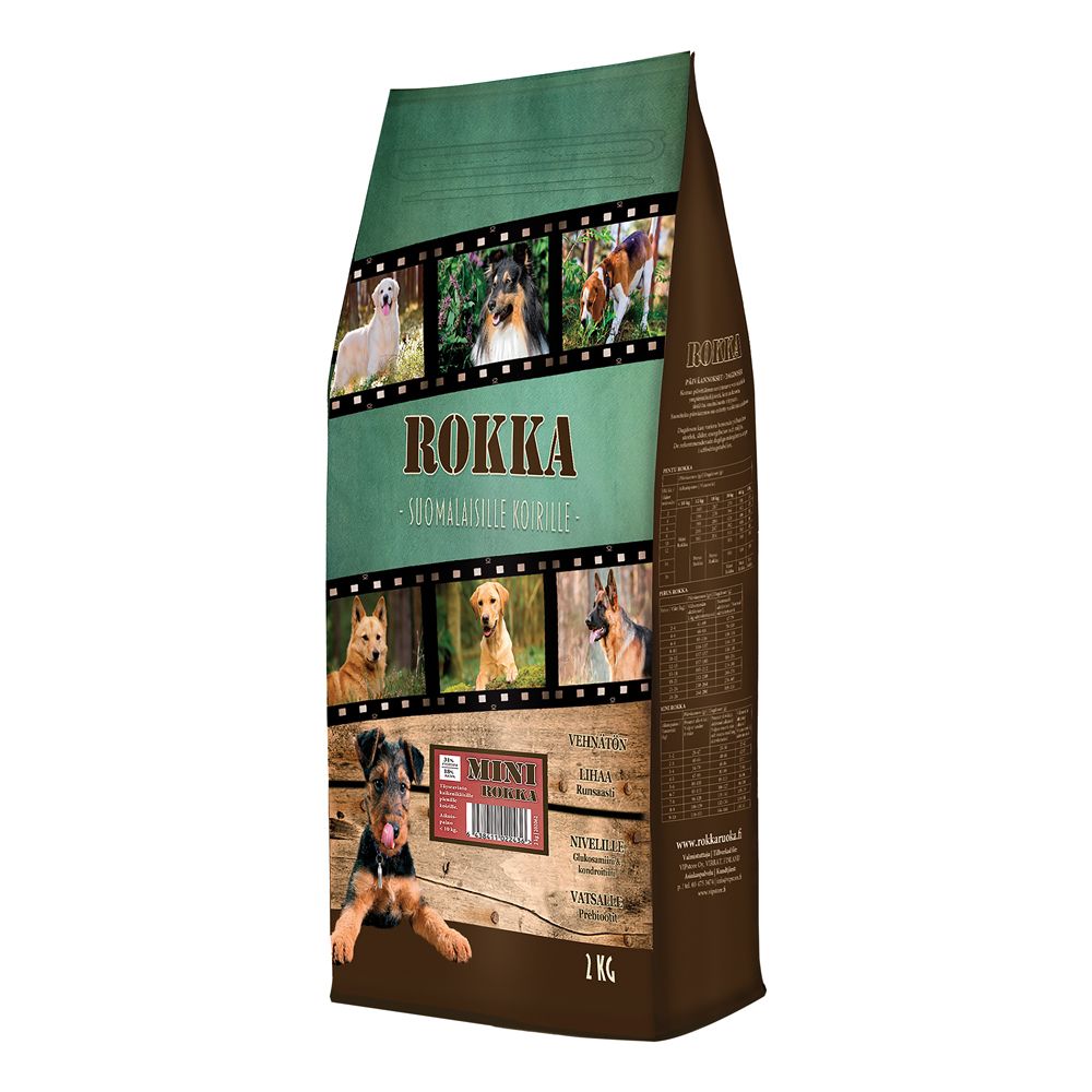 Mini Rokka täysravinto koiran kuivaruoka 2 kg