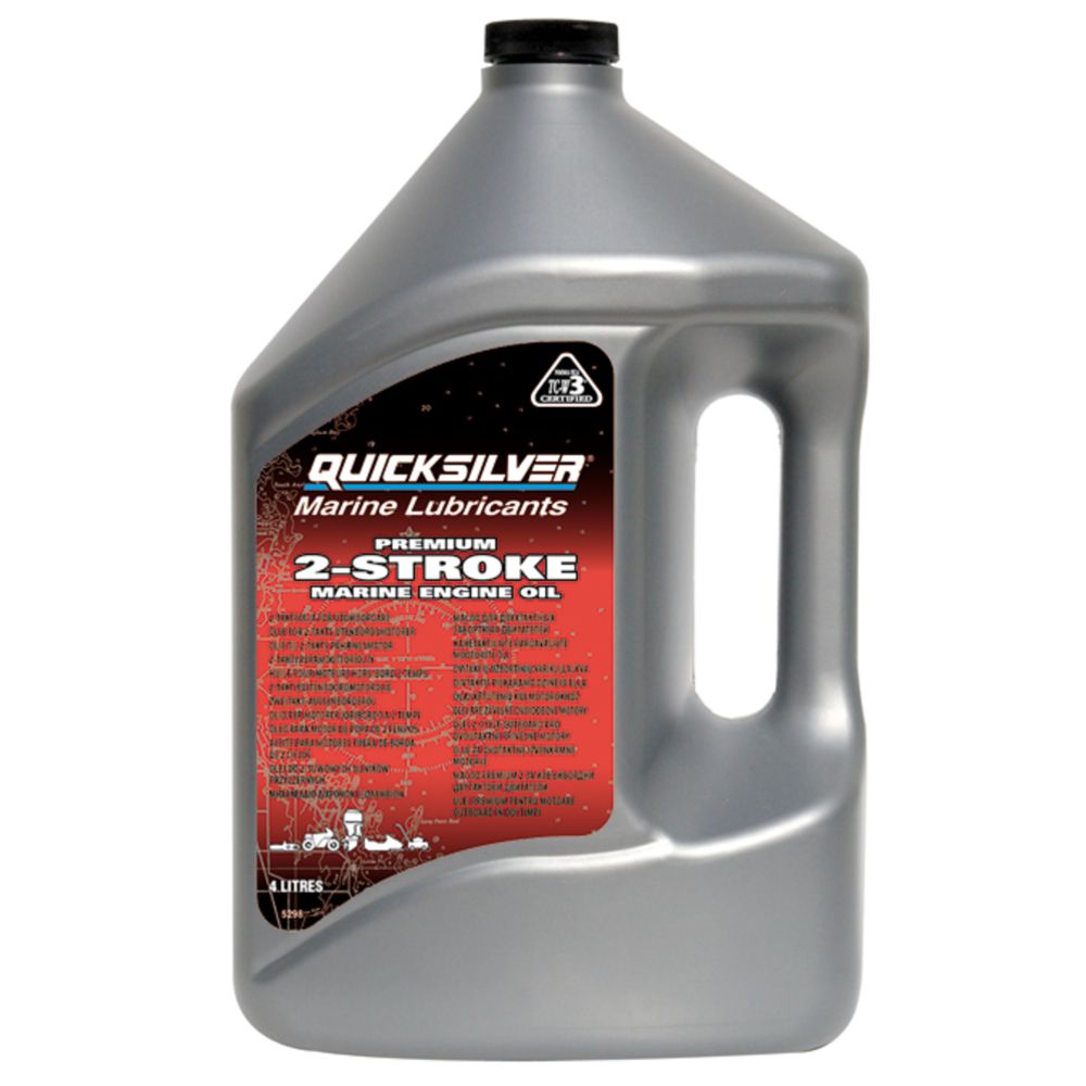 Quicksilver Premium TC-W3 2-taktilise mootori õli, 4 l