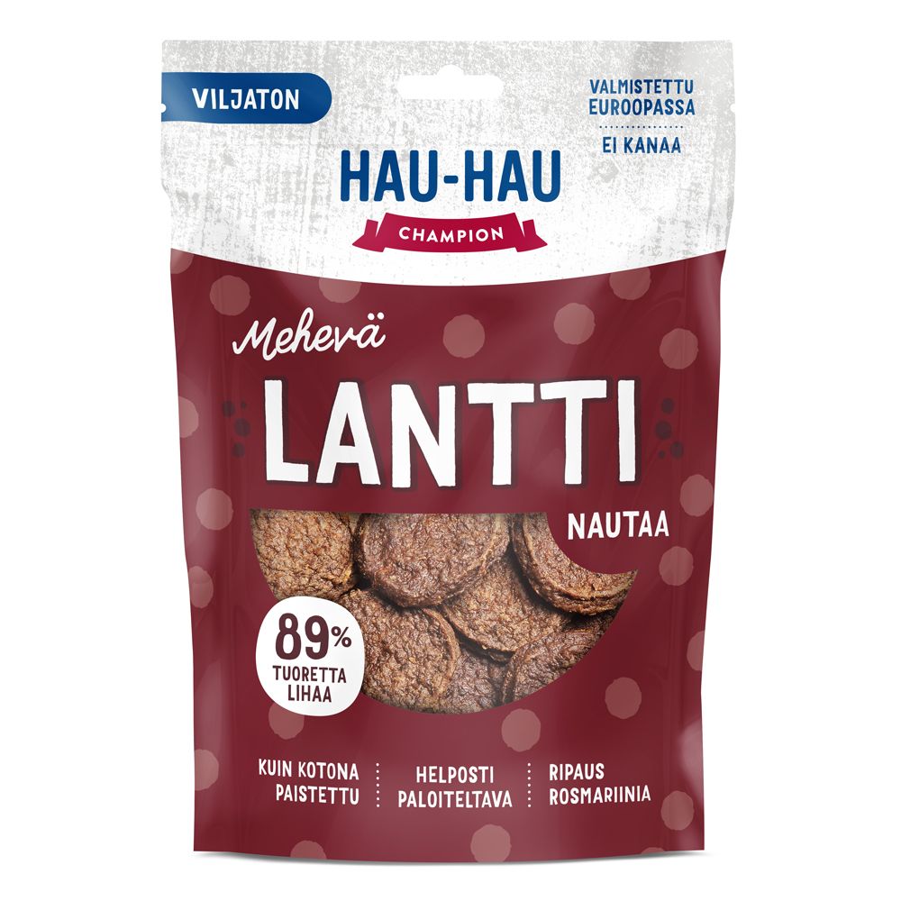 Hau-Hau Champion Mehevä Lantti Nautaa herkku 140 g