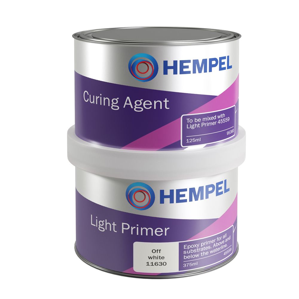 Hempel Light Primer 2-komponentne kruntvärv, valge 0,375 l