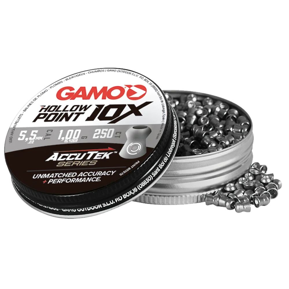 Gamo AccuTek Hollow Point 10X 5,5 mm luoti 250 kpl