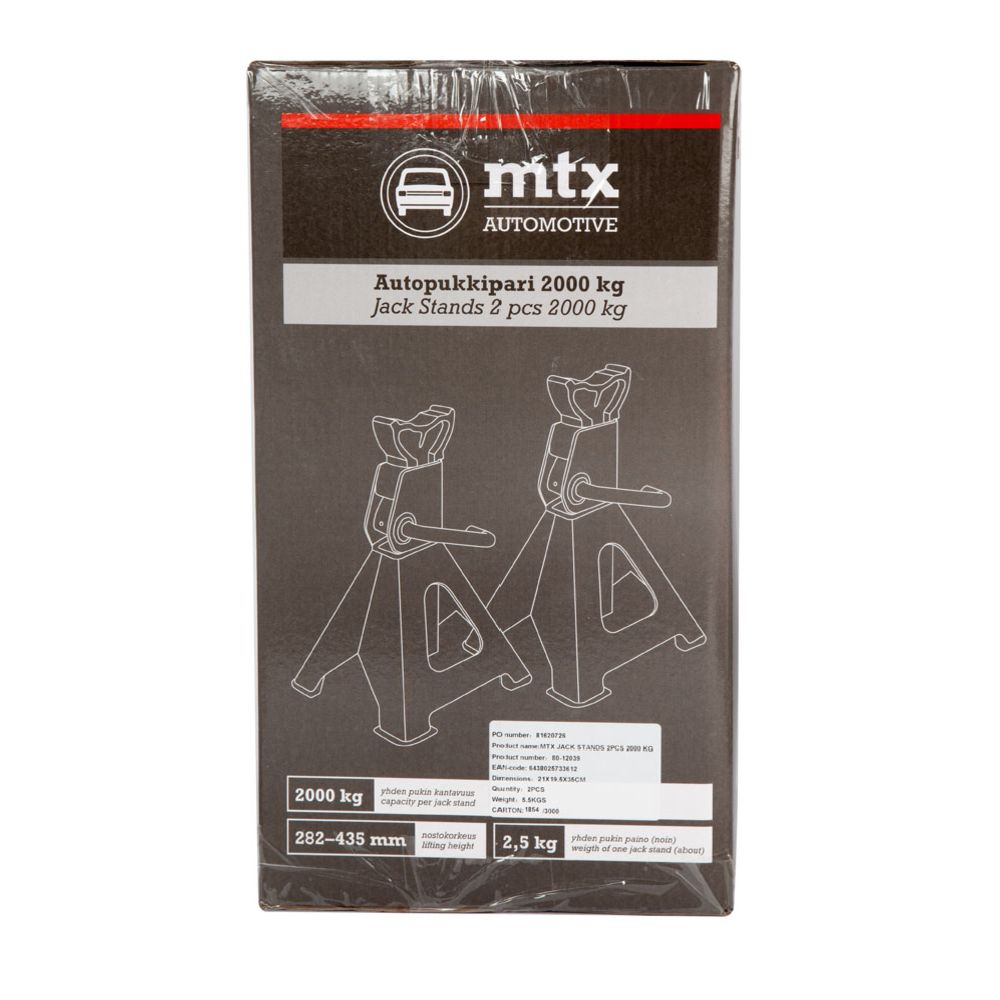 MTX Automotive autopukkipari 2,0 tn