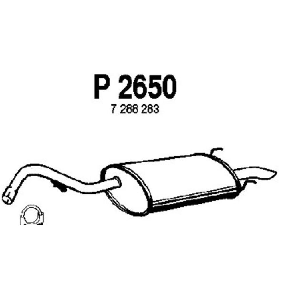 Takaäänenvaimentaja 14-2701