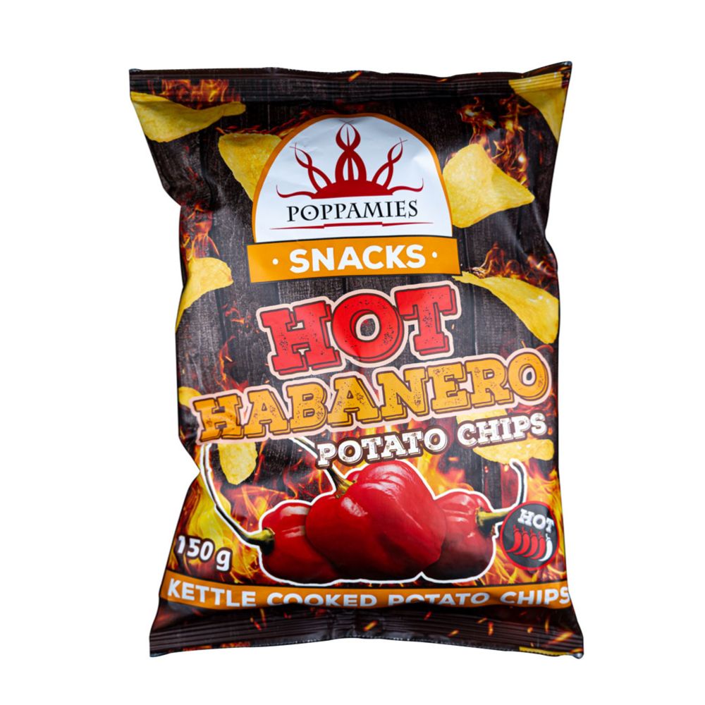 Poppamies Hot Habanero perunalastut 150 g