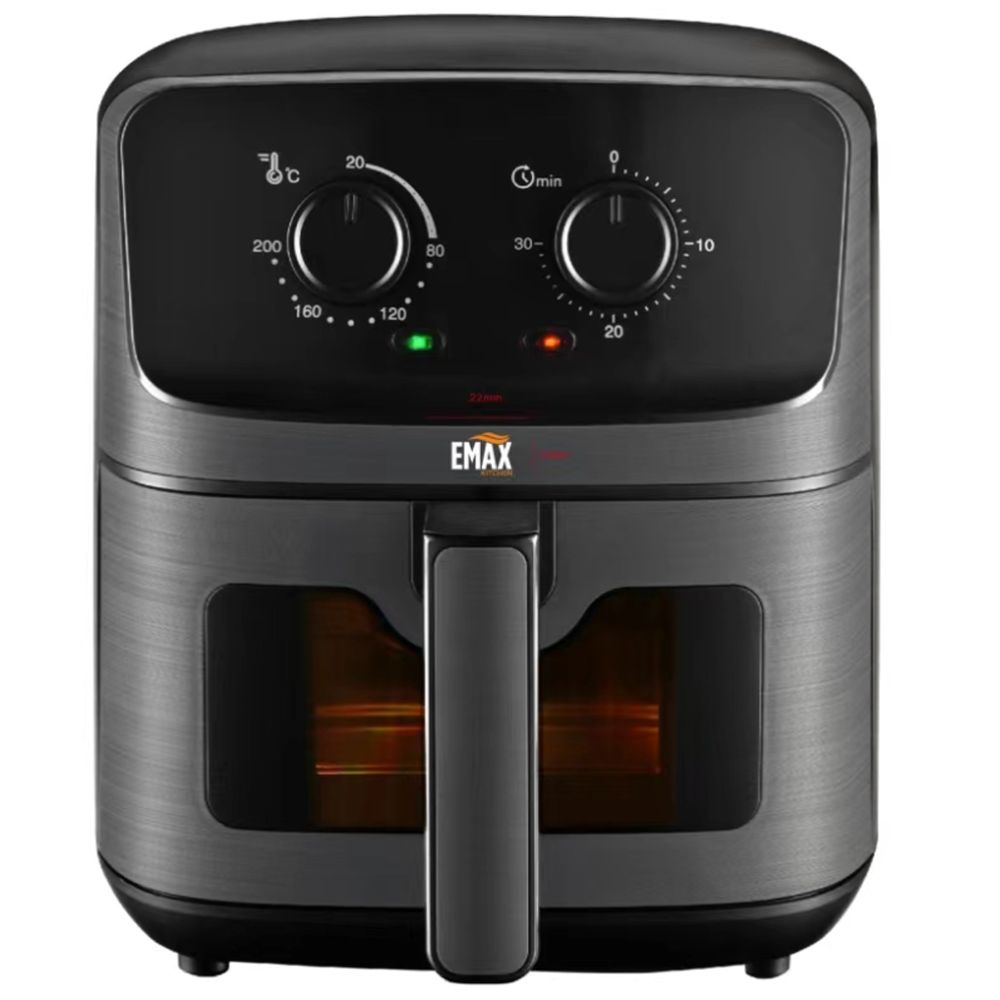 Emax Kitchen aknaga kuumaõhufritüür, 4,5 l