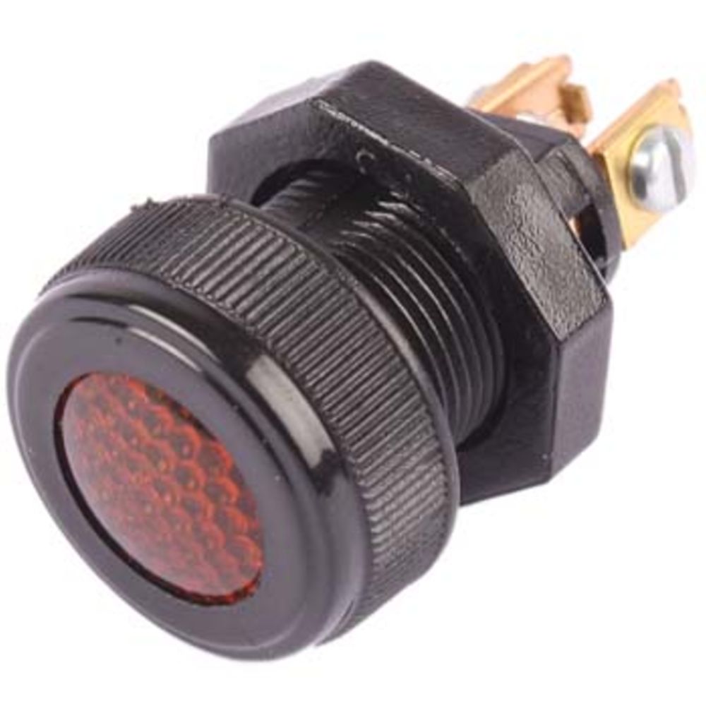 Indikatorlampa gul LED Ø17 mm