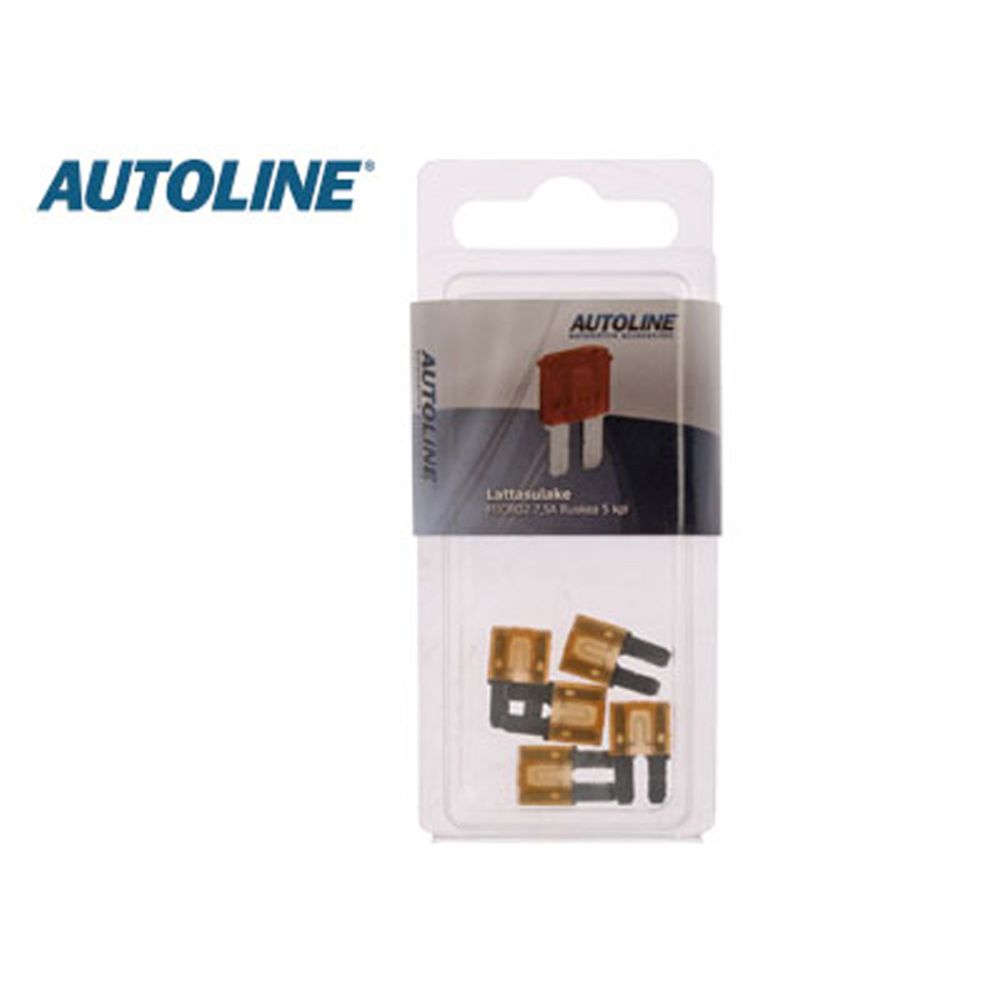 Autoline MICRO-2 plaatkaitse, 7,5 A, pruun, 5 tk