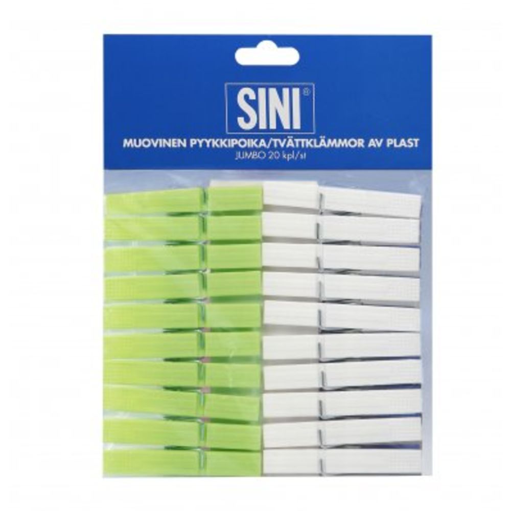 SINI Tvättklämmor av plast 20 st