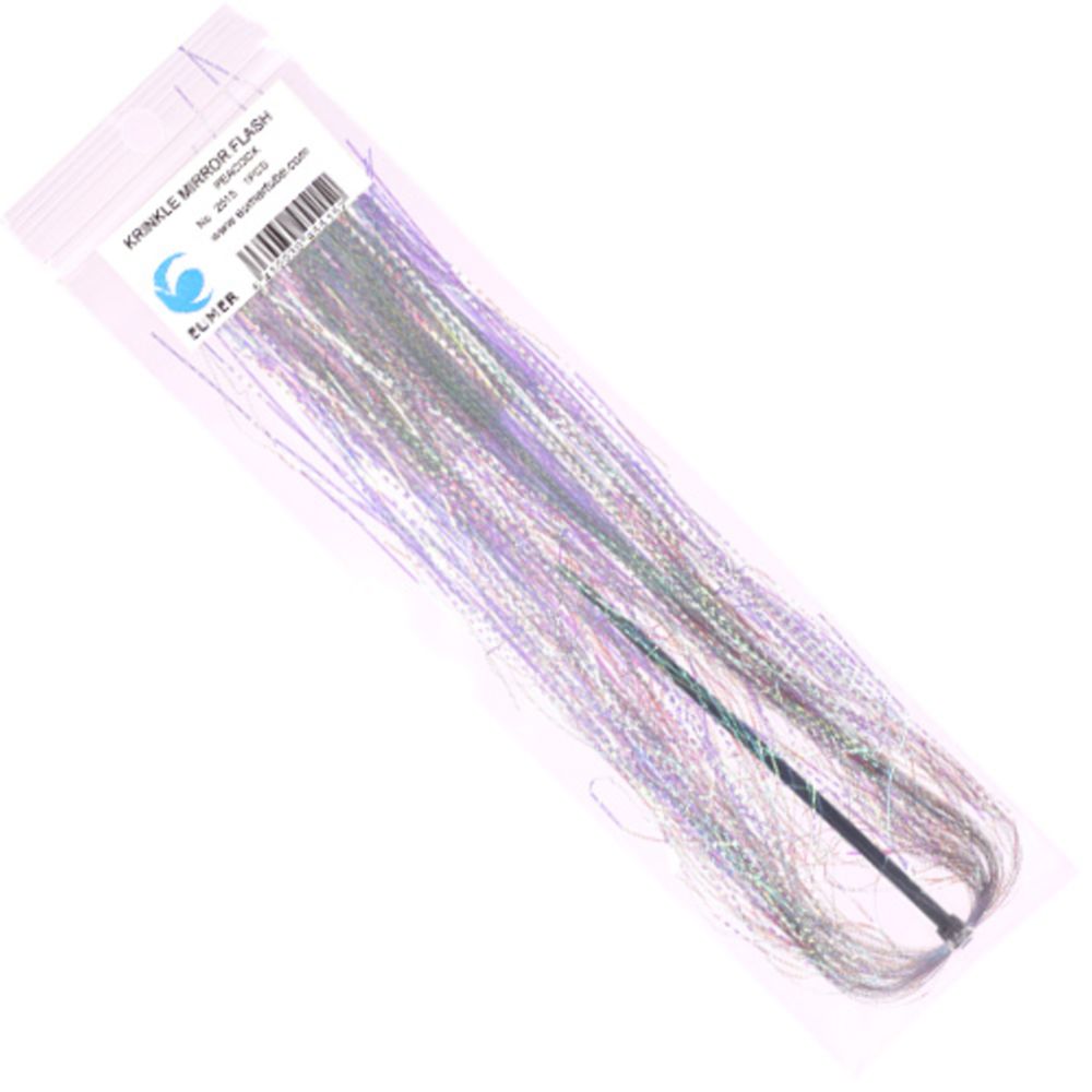 Krinkle Mirror Flash tinseli peacock black