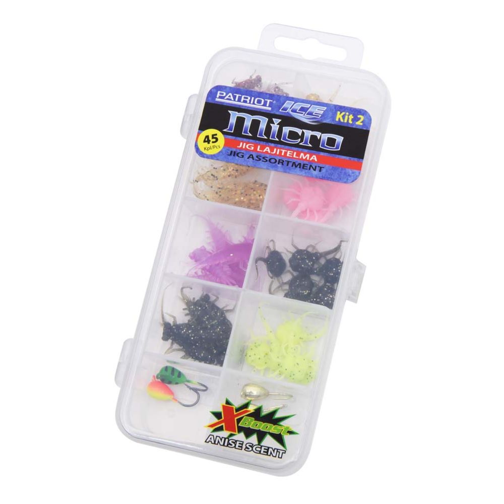 Patriot Ice Micro pilkkijigilajitelma 45 kpl