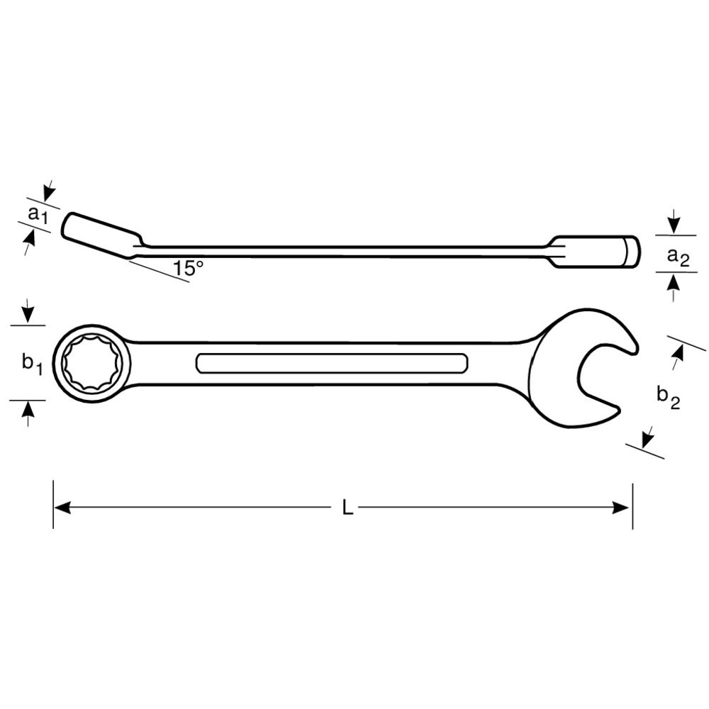 Bahco 1RZ/SH8 spärrnyckelsats tum 5/16"- 3/4"