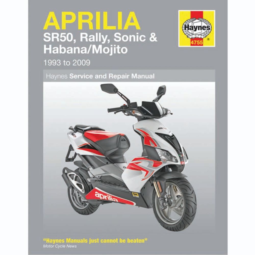 Korjausopas Aprilia SR50,Rally 93->09 englanninkielinen