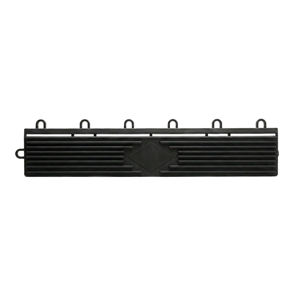 AX4 lattialaatan reunapala 40 x 6 cm koukulla 4 kpl musta