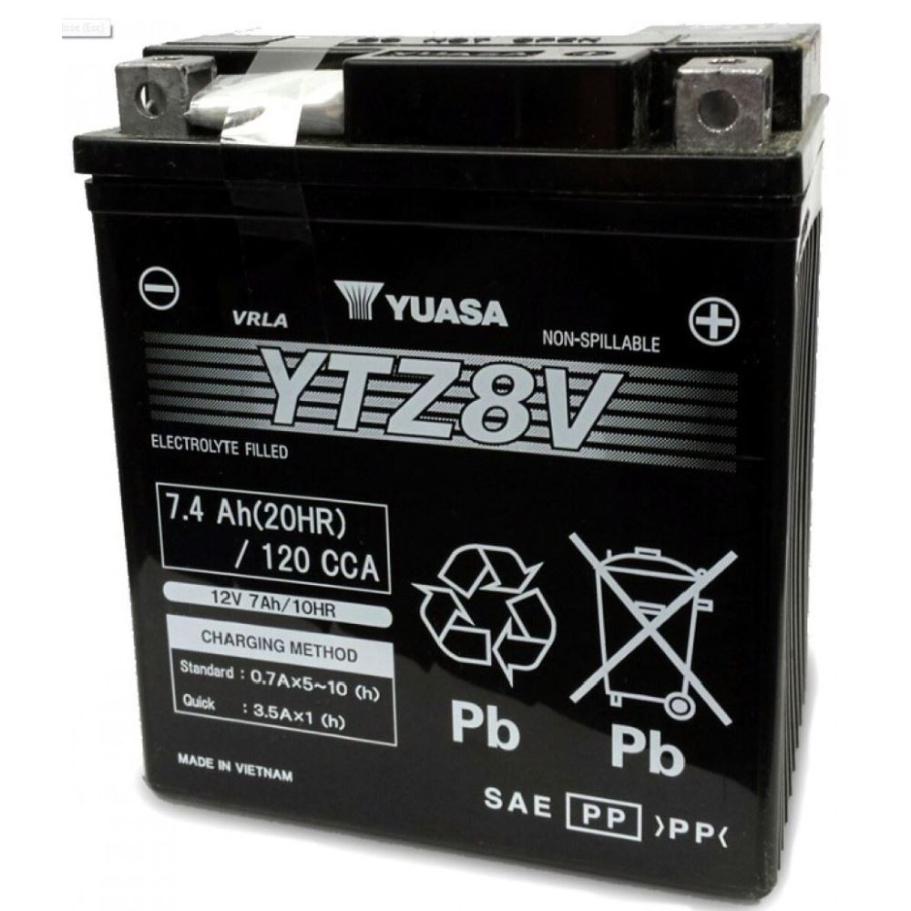 Yuasa mootorratta aku 12V 7,4Ah "YTZ8V"