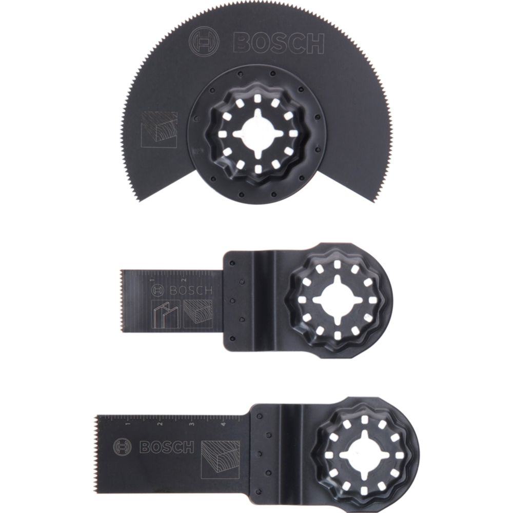 Bosch Starlock Starter Kit puutööks koos multifunktsionaalsete tööriistadega, 3-osaline